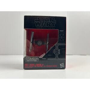 Star Wars Black Series Titanium First Order TIE Fighter Sealed w/ Box Wear